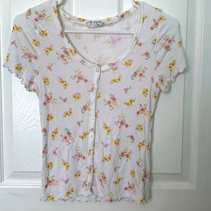 Juniors Floral Top